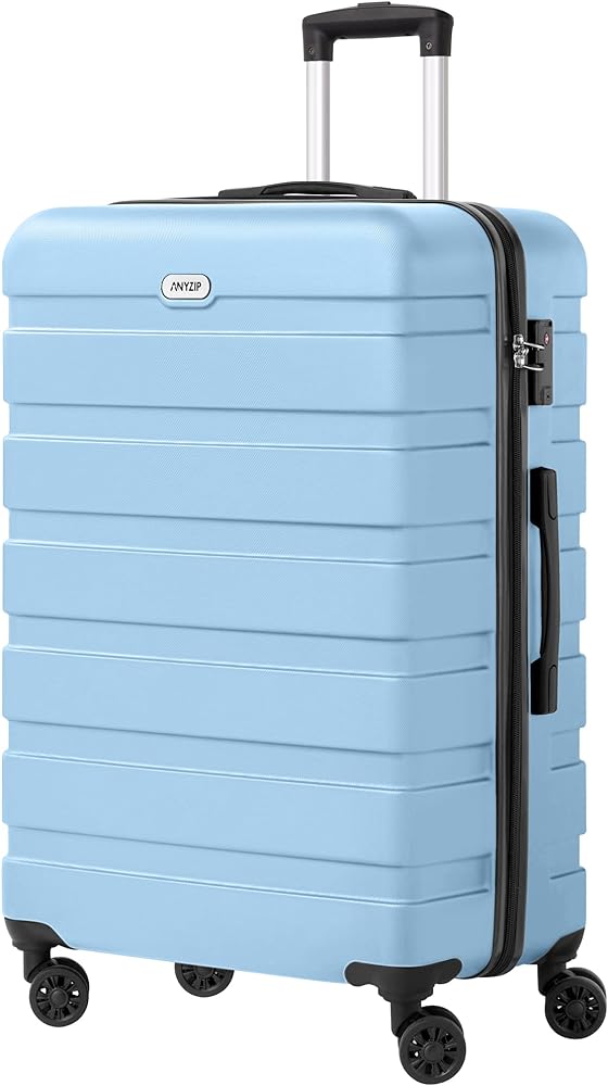 Amazon.com | AnyZip Luggage PC ABS Hardside Lightweight Suitcase