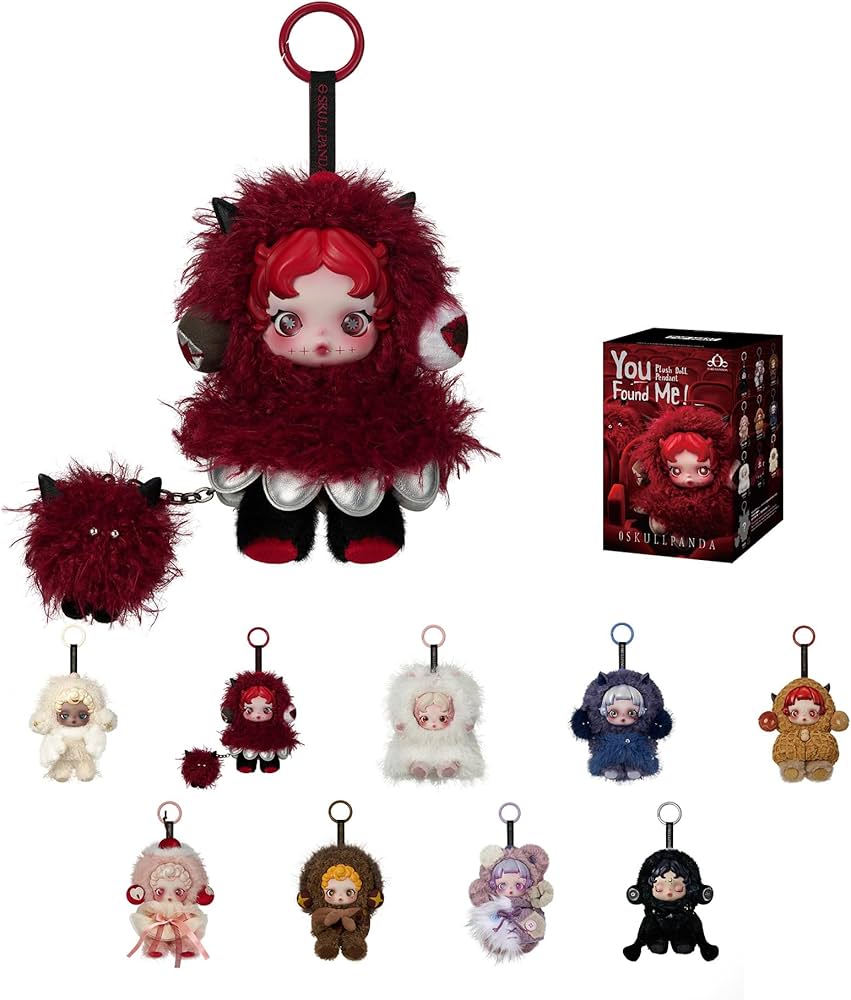 Amazon.co.jp: POP MART SKULLPANDA You Found Me!シリーズ ぬいぐるみ