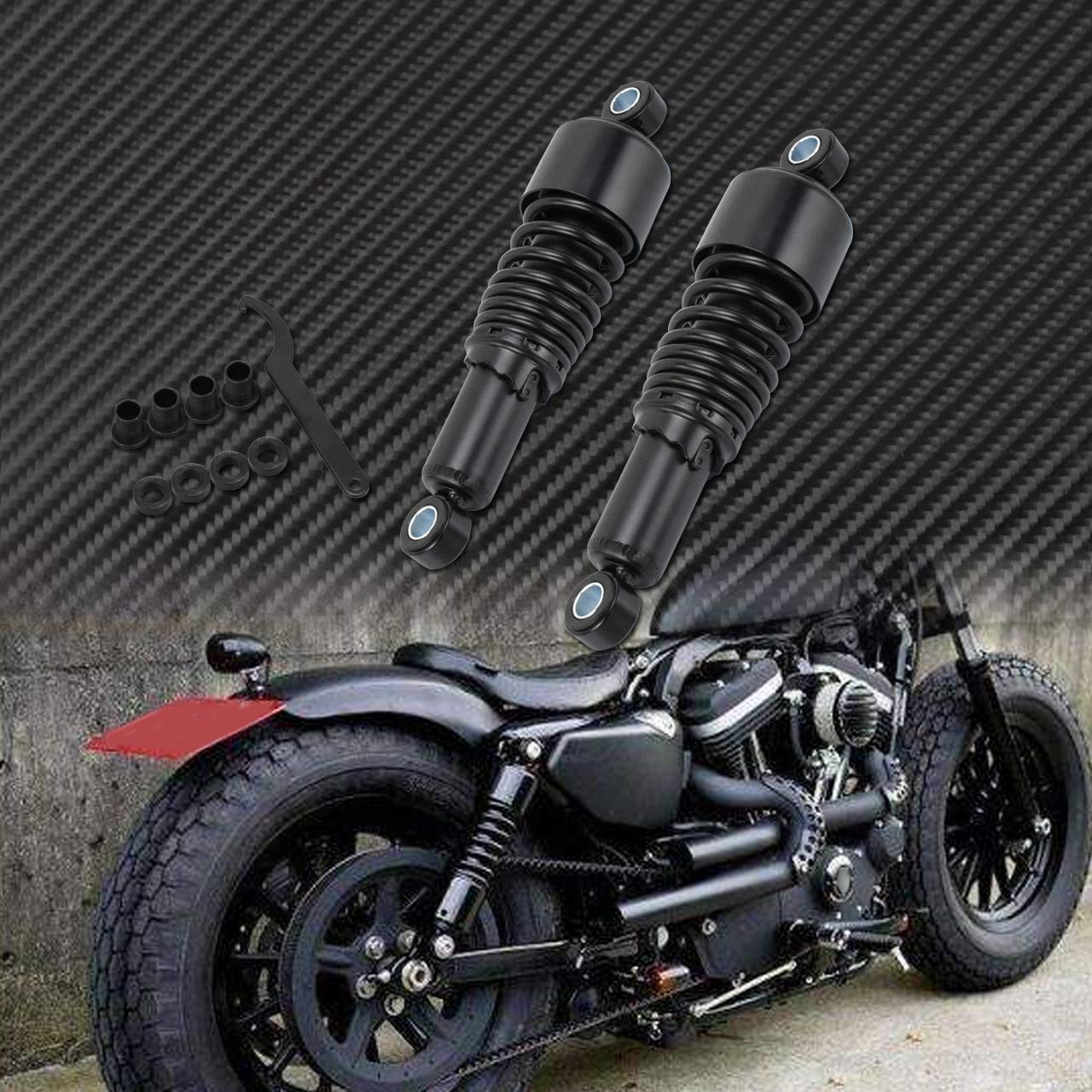 Amazon | HDBUBALUS 汎用 267mm リア ショック アブソーバー