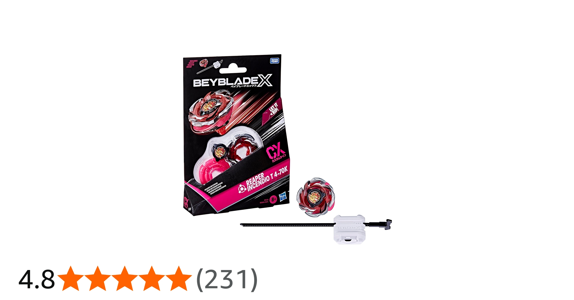 Amazon.co.jp: ベイブレード X 死神 インセンディオ T 4-70K CX