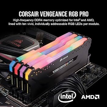 CORSAIR Vengeance RGB PRO DDR4 RAM 32GB (2x16GB) 3200MHz CL16-20