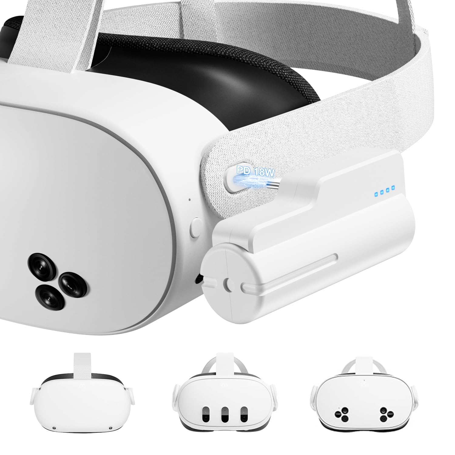 Amazon.com: Saqico Battery Pack for Meta Oculus Quest 2/3/3s, Fast