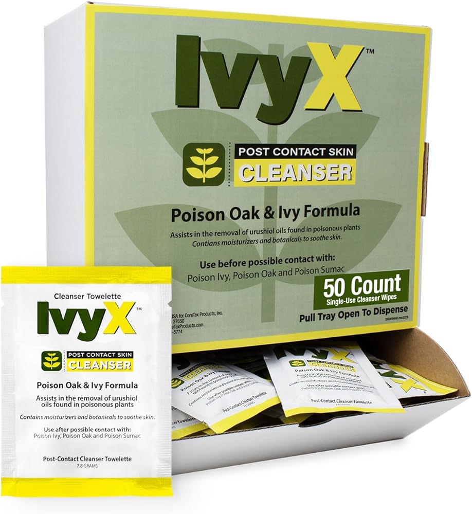 Amazon.com : CoreTex Ivy X Post-Contact Poison Ivy Wipes - Pack of