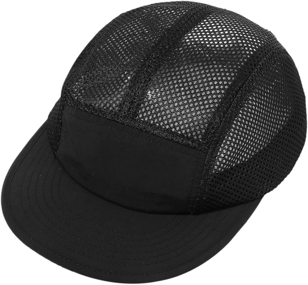 CLAPE Quick Dry Baseball Cap Nylon 5 Panel Cap Hip Hop Style Flat