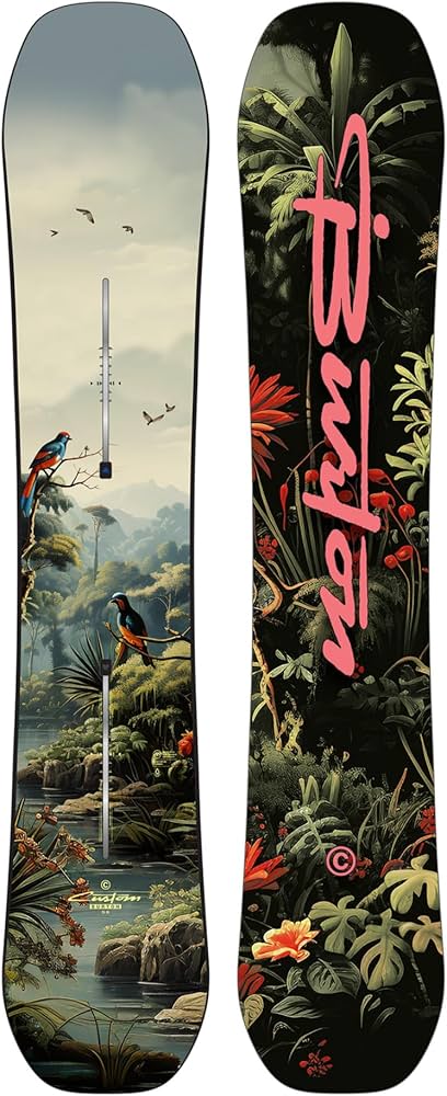 Amazon.com : Men's Burton Custom Camber Snowboard, 156cm, Jungle