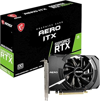 Amazon | MSI GeForce RTX 3060 Ti AERO ITX 8G OC LHR グラフィックス
