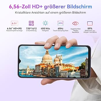 Blackview Wave 8C Smartphone Ohne Vertrag, 6GB+64GB/2TB SD, Octa