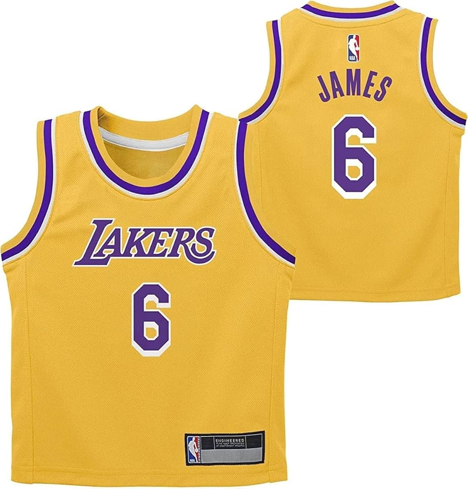 Amazon.com: Outerstuff Lebron James Los Angeles Lakers Yellow #6