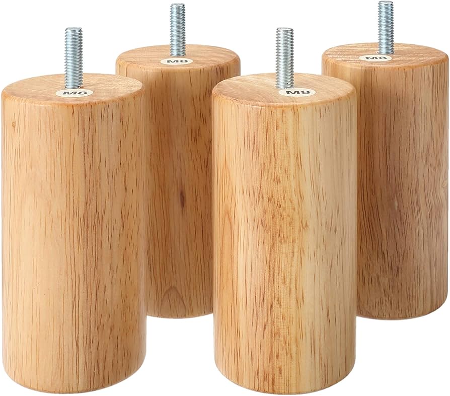 Amazon.co.jp: 無印良品 木製脚 12cm ナチュラル（M8） ・4本組