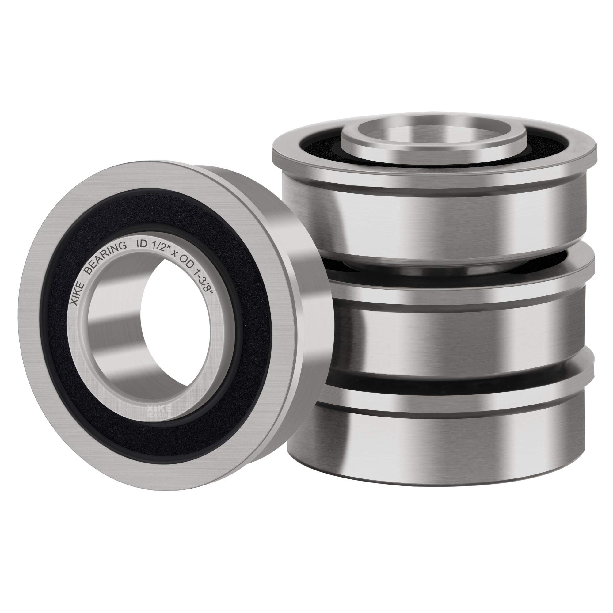 Amazon.com: XiKe 4 Pack Flanged Ball Bearings 1/2