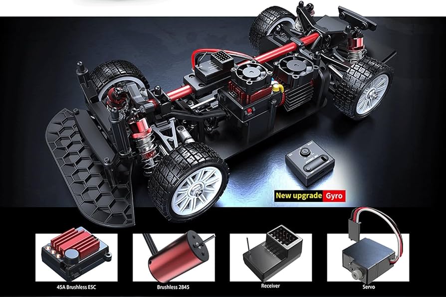Amazon.com: Fenamx Mjx Hyper go 4x4 Brushless Rc Cars 14303 Hyper