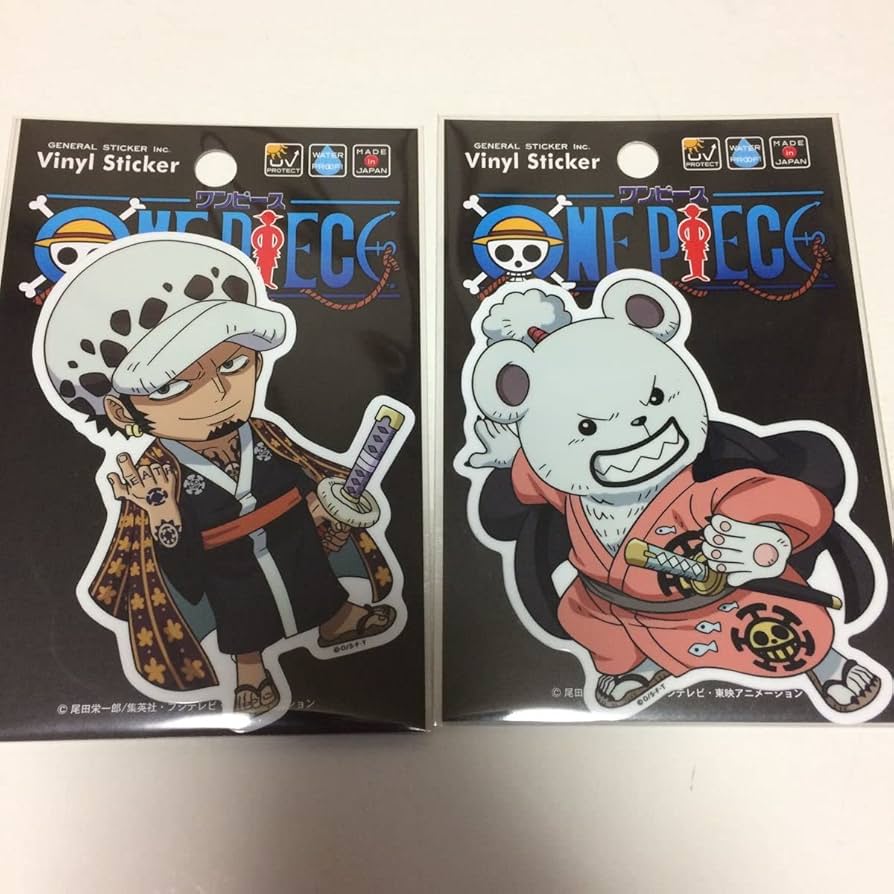 Amazon.co.jp: ONE PIECE ワンピース ステッカー ロー ベポ ワノ国 SD