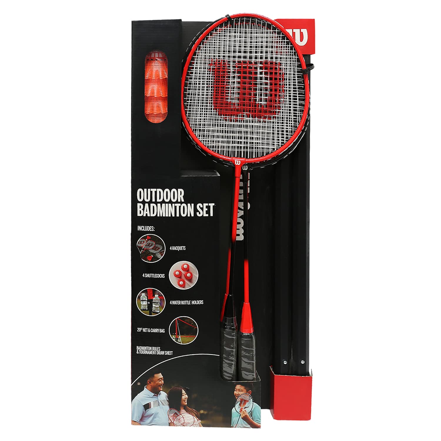 Amazon | ウィルソン (4人用) アウトドア バドミントンセット 739910