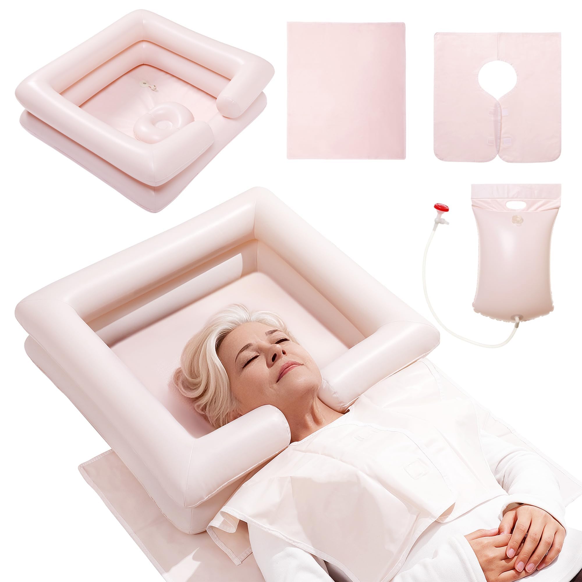 Amazon.com: Inflatable Bedside Shampoo Set with Water Bag and