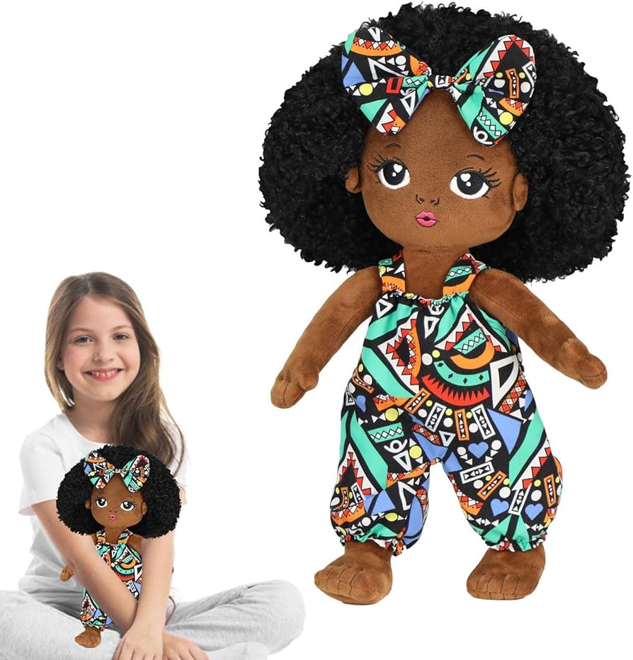 Amazon.co.jp: 黒人の女の子のぬいぐるみ - アフリカ系アメリカ人の
