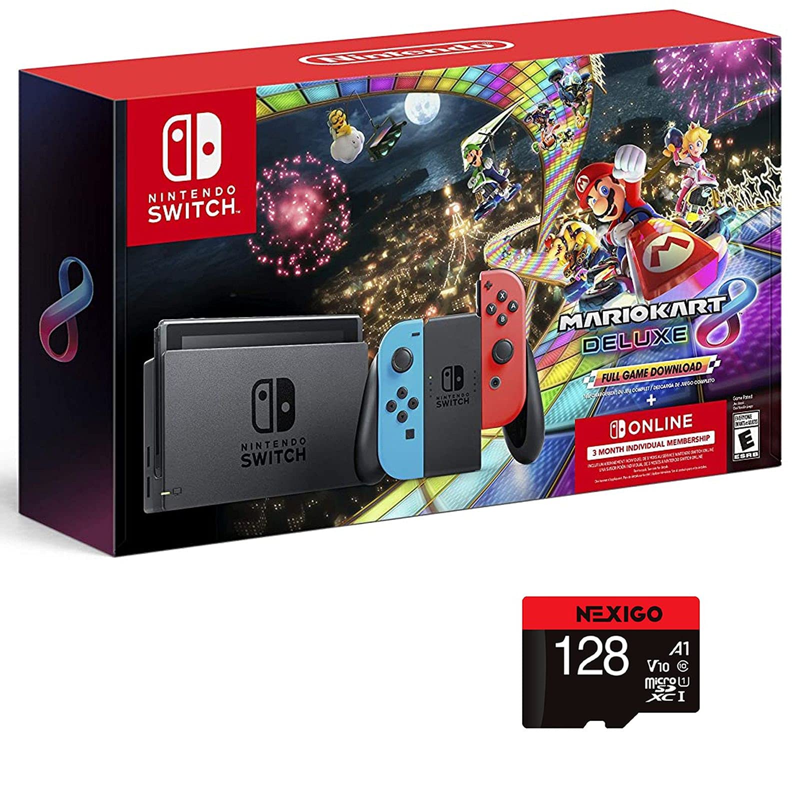 Amazon.com: Nintendo Switch Mario Kart 8 Deluxe Bundle 3 Month