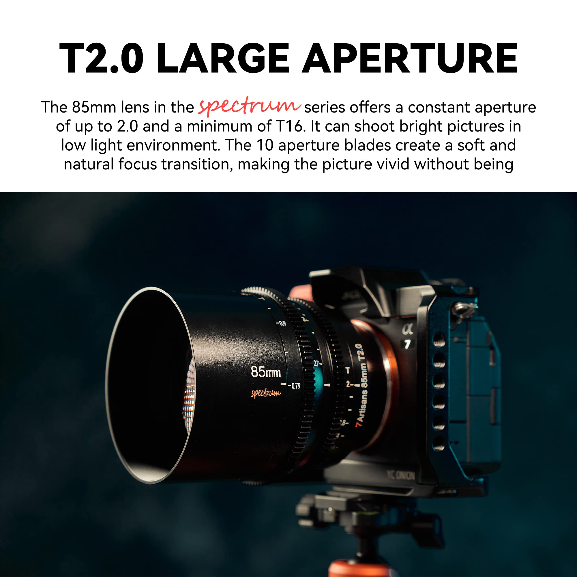 Amazon.co.jp: 7artisans 50mm T2.0 大口径シネレンズ Sony Eマウント