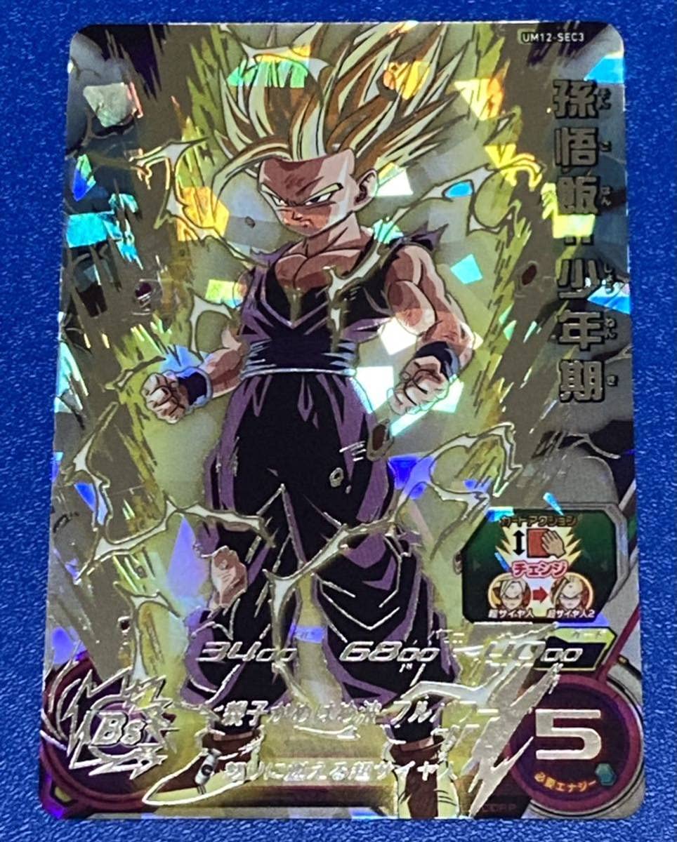 怒りに燃える♪ 孫悟飯：少年期 ドラゴンボールヒーローズ UM12-SEC3
