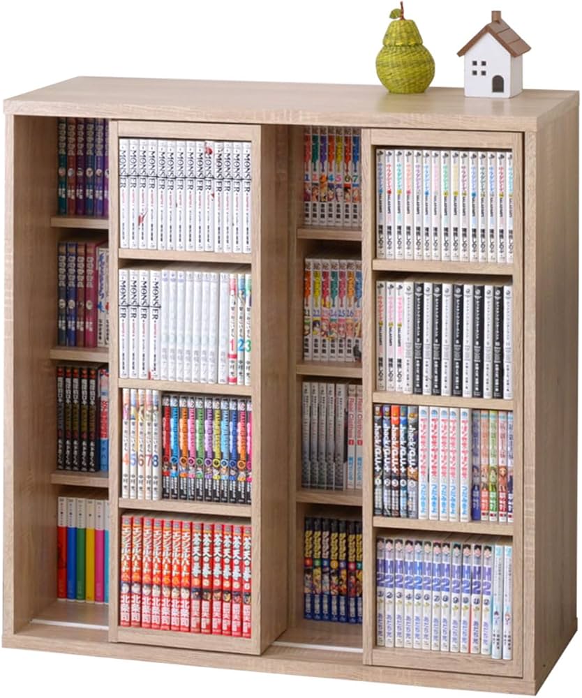 Amazon.co.jp: ワイエムワールド 本棚 棚 スライド式 大容量 幅90