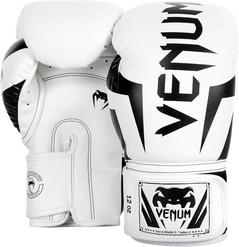 Amazon.co.jp: Venum Elite ボクシング グローブ - ホワイト/ブラック
