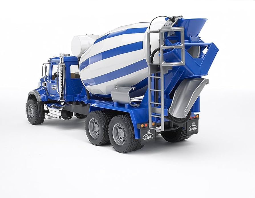 Amazon.com: Bruder 02814 Mack Granite Concrete Mixer Truck, 1:16
