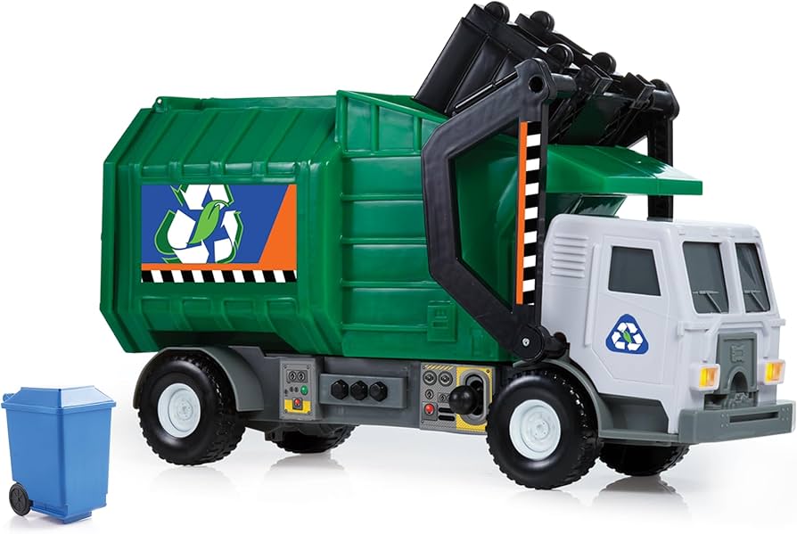 Amazon.co.jp: Mighty Fleet Mighty 電動ごみ収集車 おもちゃ ライト