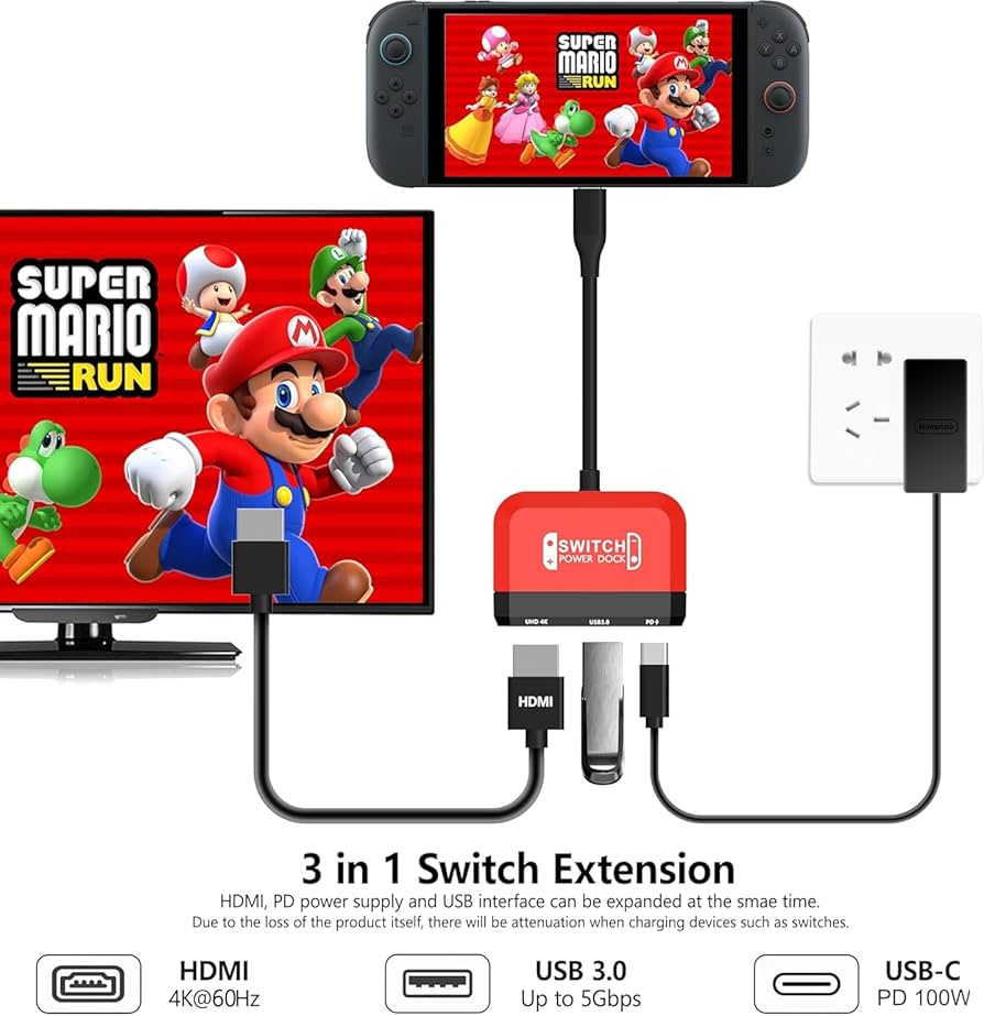 Amazon.com: GKEAPZA Switch Dock for Nintendo Switch/OLED Switch,3
