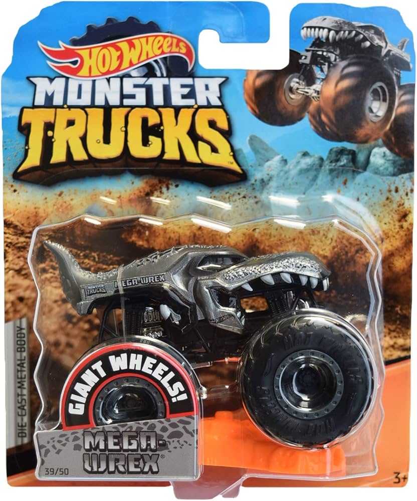 Amazon | Hot Wheels モンスタートラック メガレックス 39/50 グレー