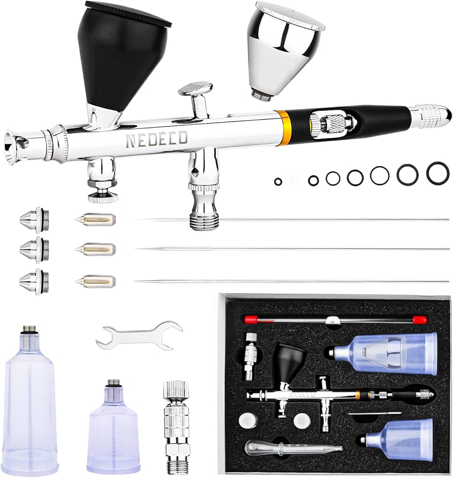 Amazon.com: NEOECO SJ83 Airbrush, Self-Centring Plug-in Nozzle