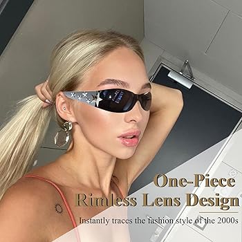 Amazon.com: Dexspoeny Trendy Y2K Star Sunglasses for Women Men