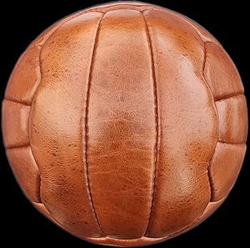 Amazon | ブラウン本革18パネルサッカーボール - オールドスタイル