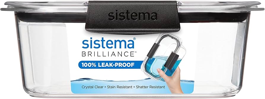 Amazon｜Sistema(システマ) 保存容器 ブリリアンス 920ml レンジ対応