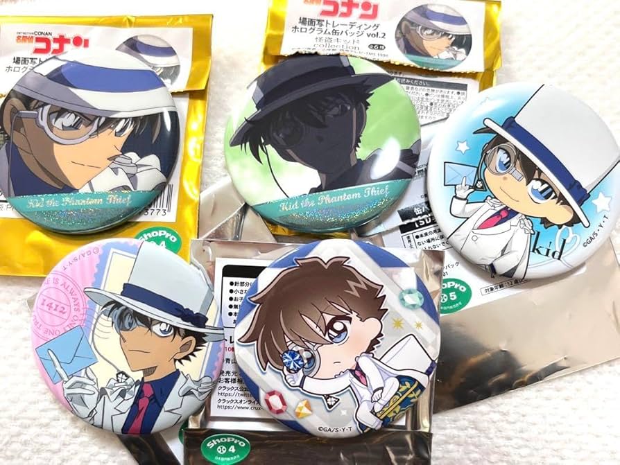 名探偵コナン 怪盗キッド 缶バッジ ポップアップストア 限定 黒羽快斗