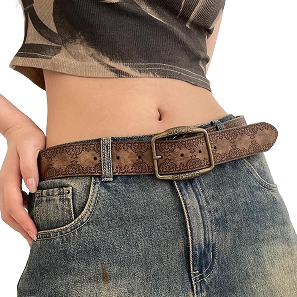 Amazon | [Lamerry] ウエスタンベルト ジーンズ アメカジ ベルト 太め