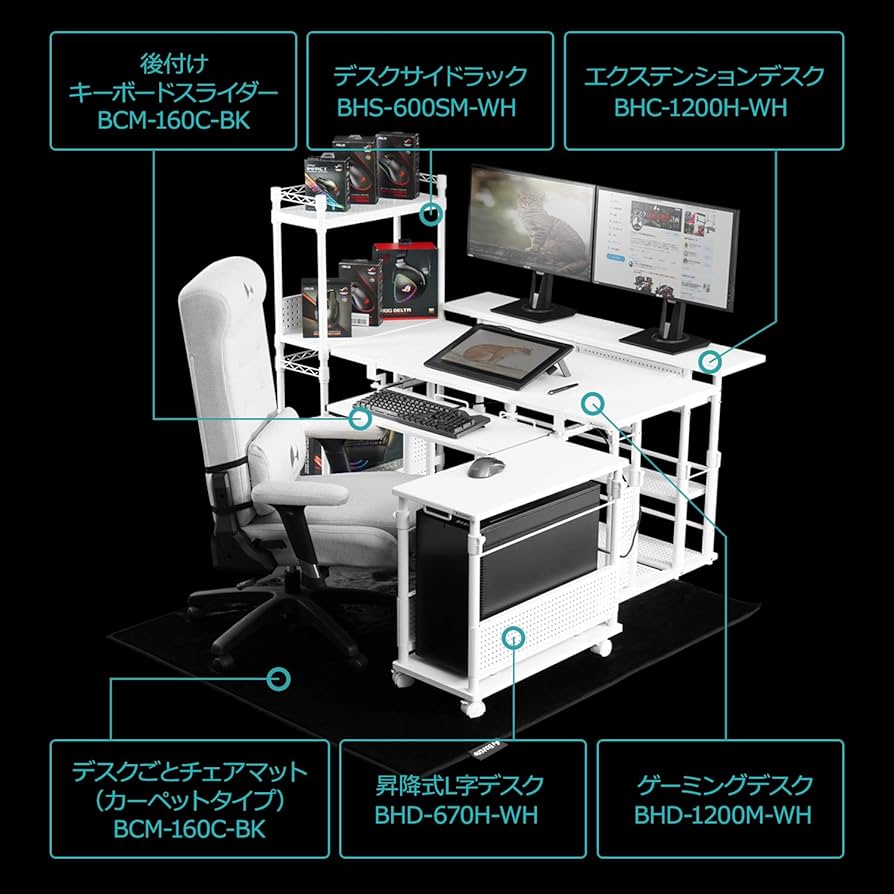 Amazon.co.jp: Bauhutte( バウヒュッテ ) ローデスク 昇降式