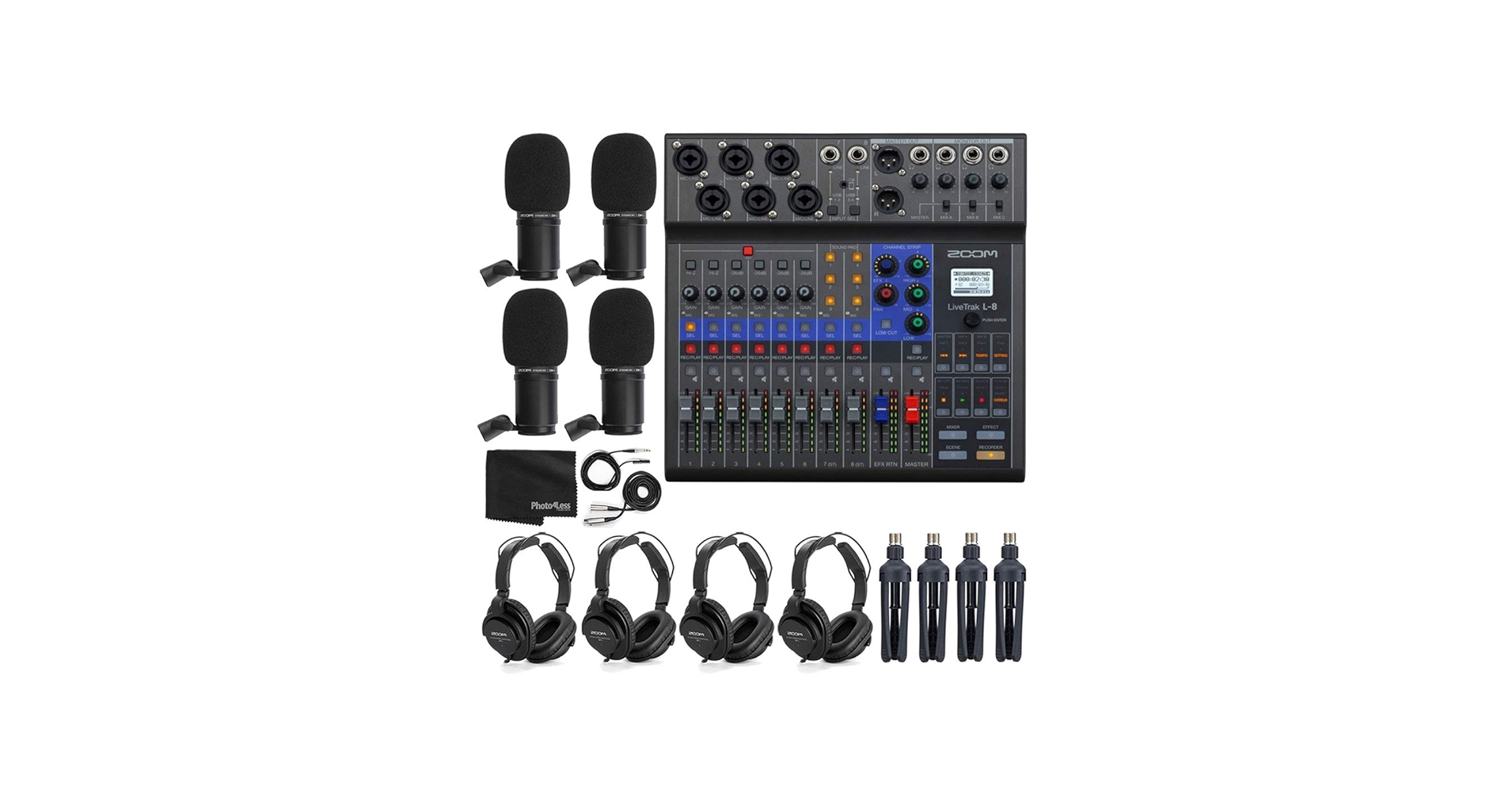 Amazon.com: Zoom LiveTrak L-8 Portable 8-Channel Digital Mixer and