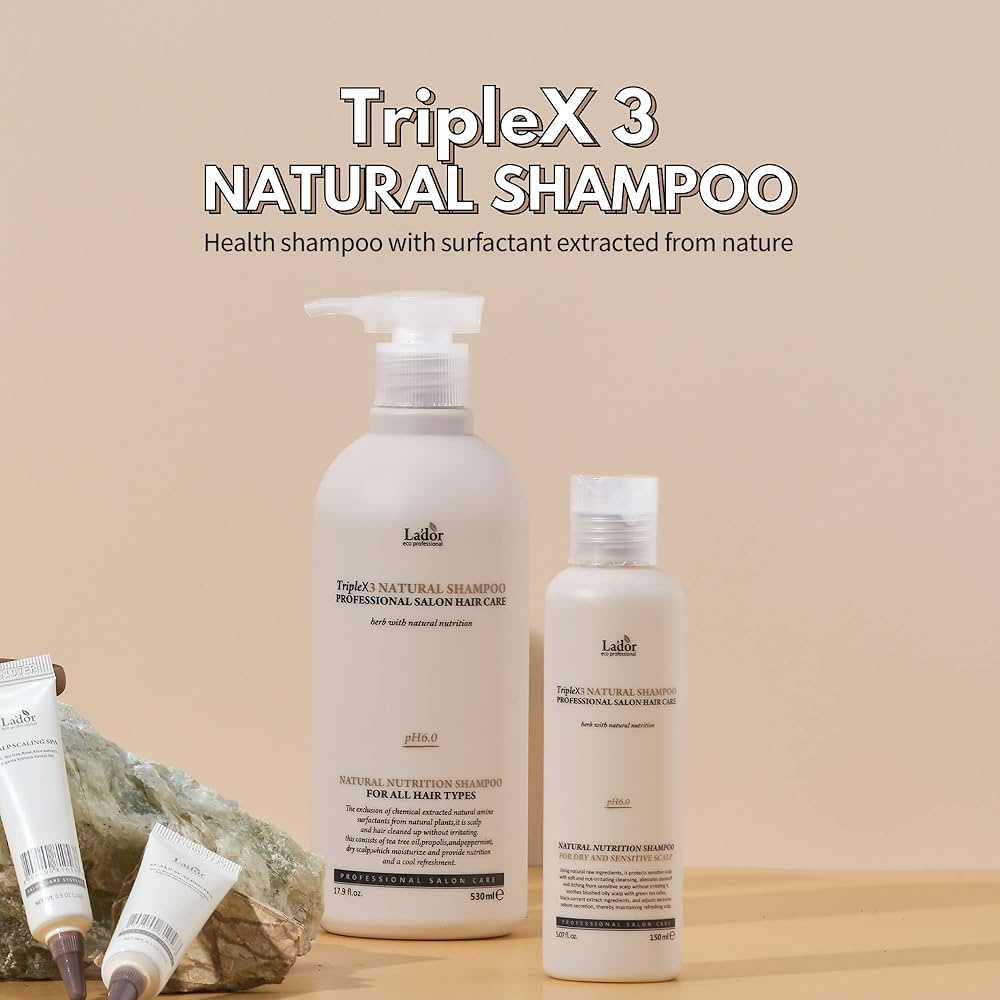 Amazon.com : LA'DOR LADOR TripleX 3 Deep Cleansing Shampoo for Dry
