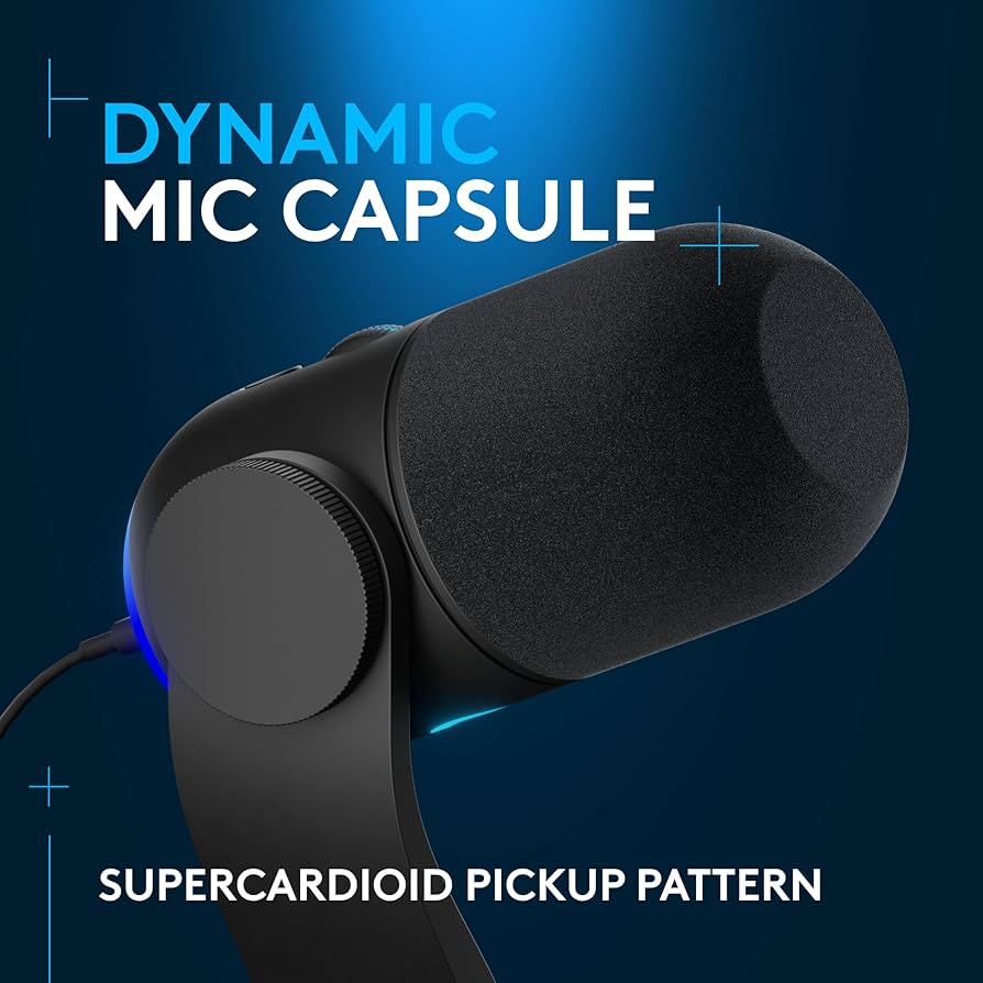 Amazon.com: Logitech G Yeti GX Dynamic RGB Gaming Microphone