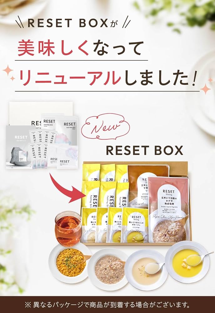 Amazon.co.jp: [医師推奨] 週末腸活ファスティング セット RESET BOX