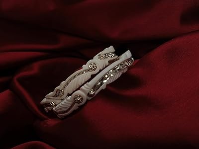 Buy Gahenaz Silver Diya Motive Sakha Bangle 2.4 at Amazon.in