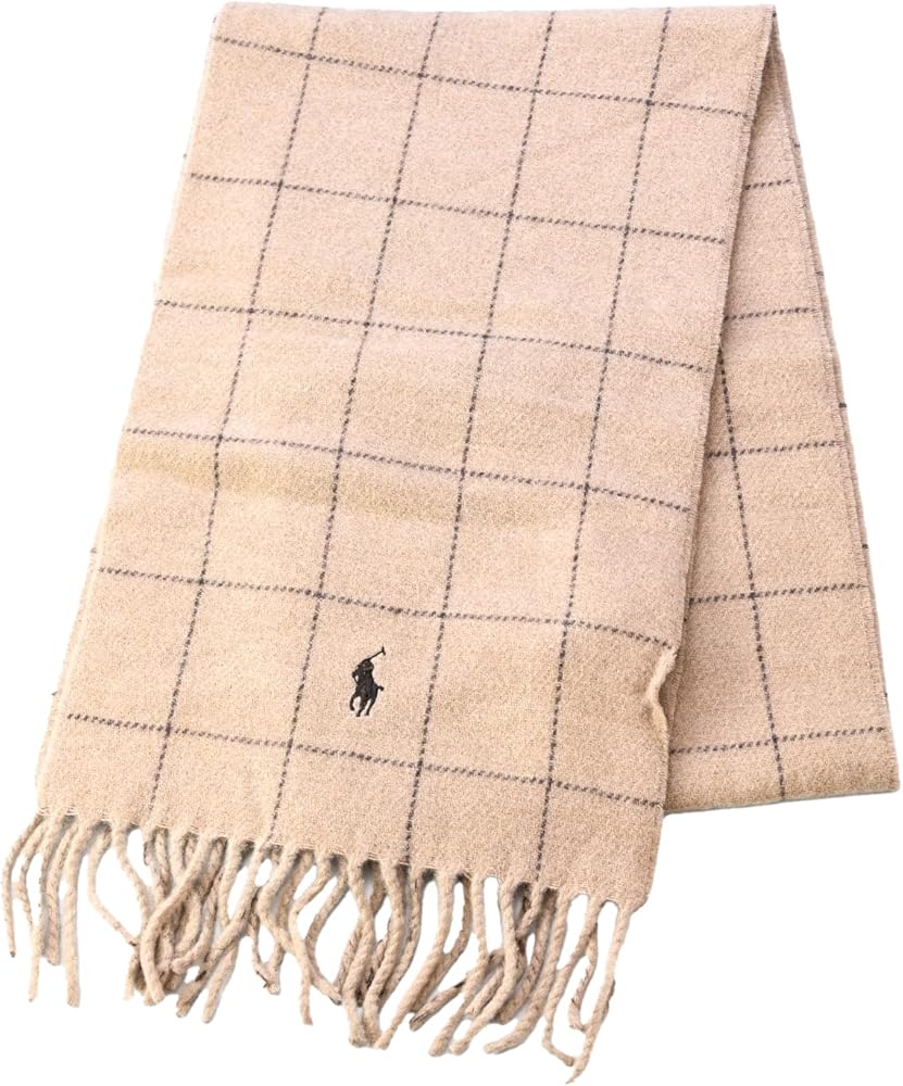 Amazon | ポロ ラルフローレン リバーシブル マフラー キャメル PC0743