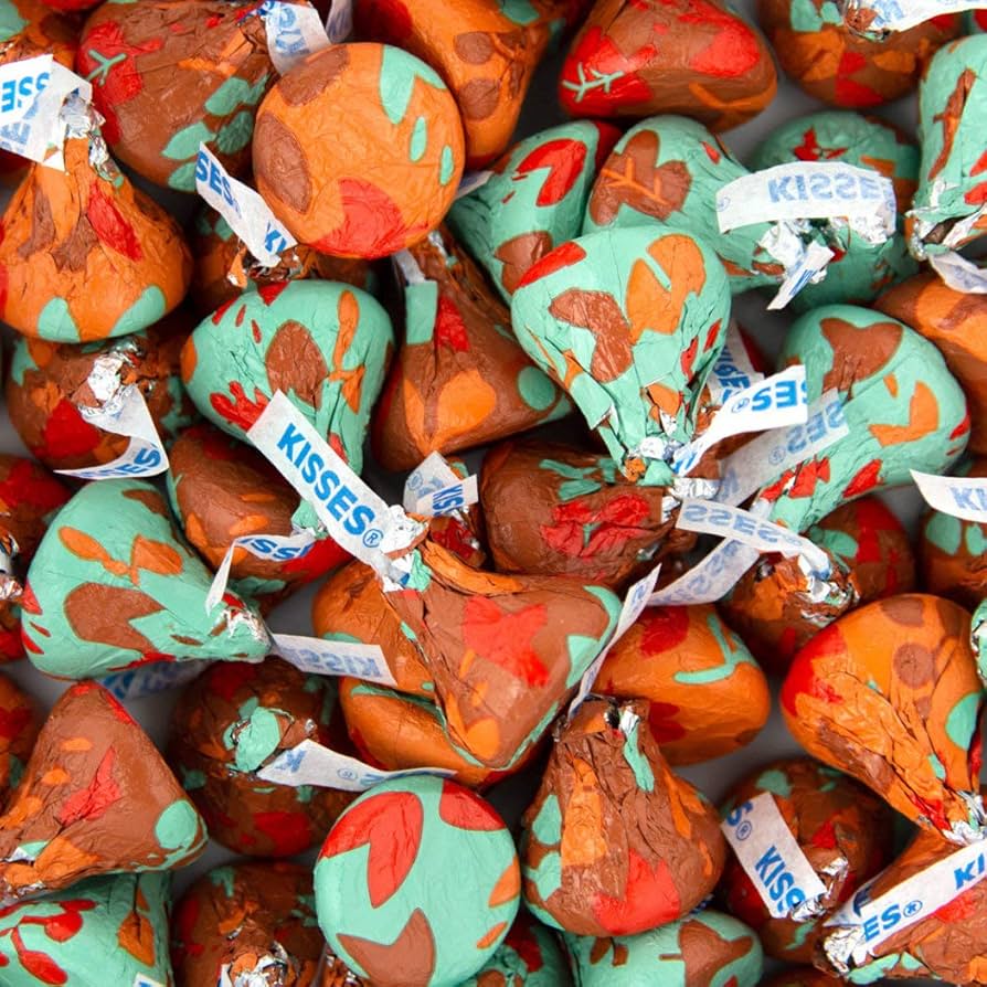 Amazon.com: 185 Pcs Fall Candy Milk Chocolate Kisses Autumn Mix