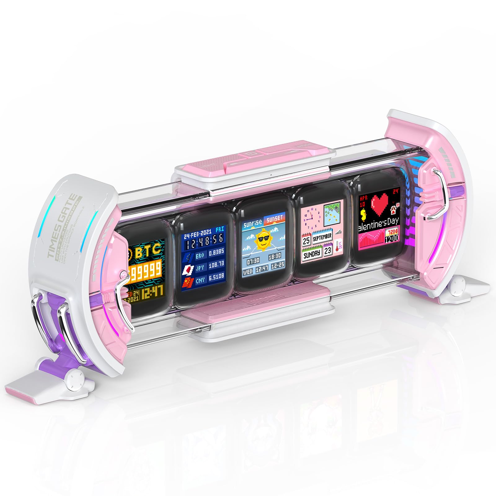 Amazon.co.jp: Divoom Times Gate 5Wayデジクロック スチームパンク風