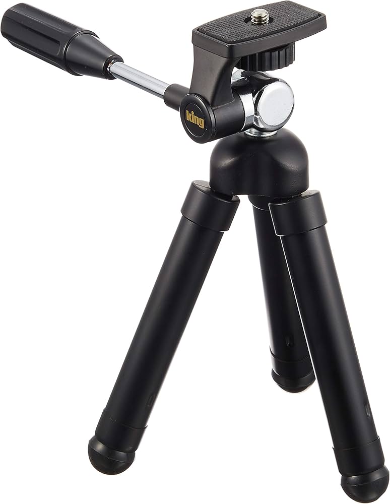 Amazon | KING ミニ三脚 ポケット10段 小型三脚 ブラック 813565
