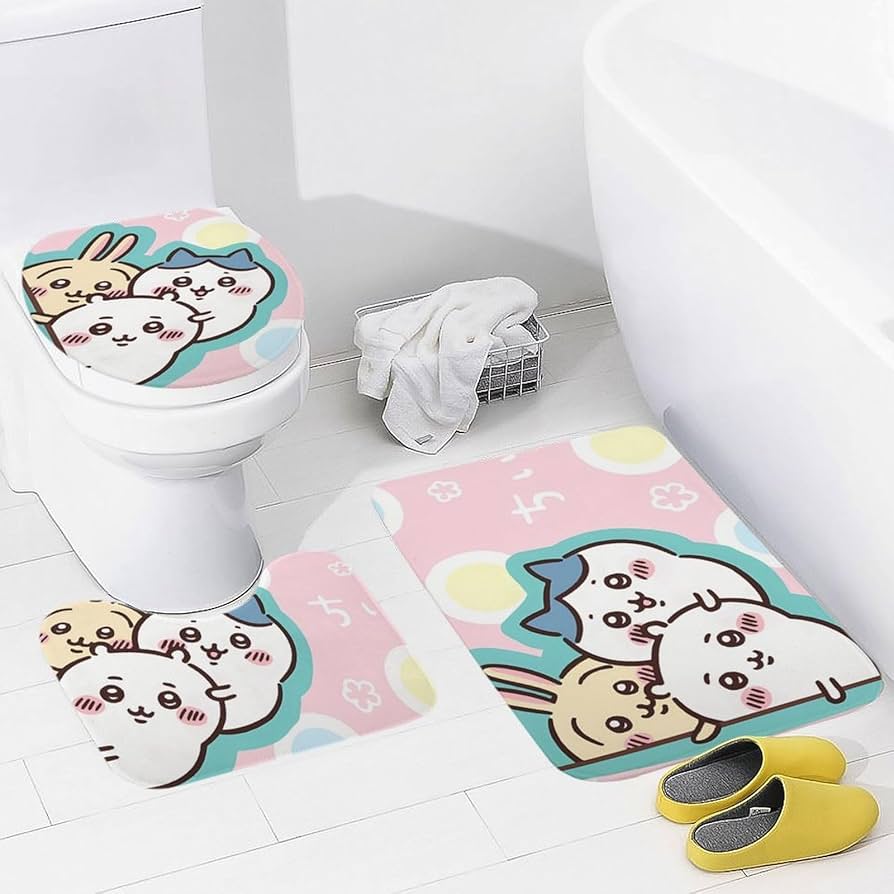 Amazon | ちいかわ ハチワレ うさぎ モモンガ トイレ3点セット