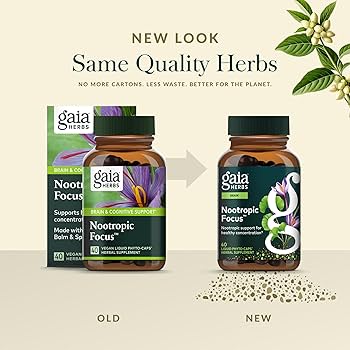 Amazon.com: Gaia Herbs Nootropic Focus - Brain & Cognitive Support
