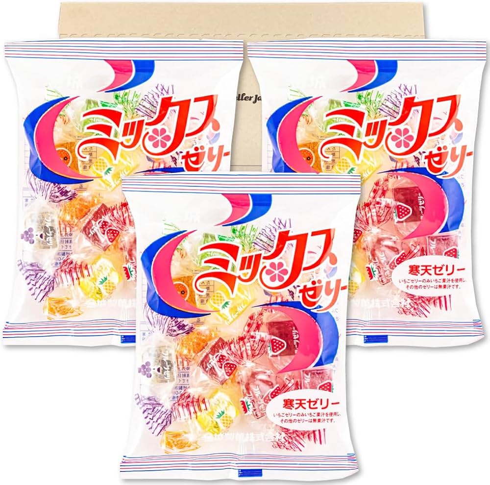 Amazon.co.jp: 金城製菓 ミックスゼリー 115g ×3袋セット PSJBOX