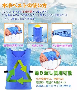 Amazon.co.jp: [GKSCXEXE] クールベスト 冷却ベスト 水冷服 熱中症対策