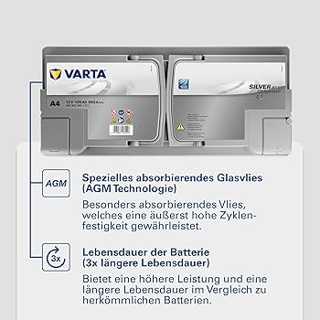 Amazon.co.jp: VARTA バッテリー 605-901-095 H15 AGM バルタ シルバー