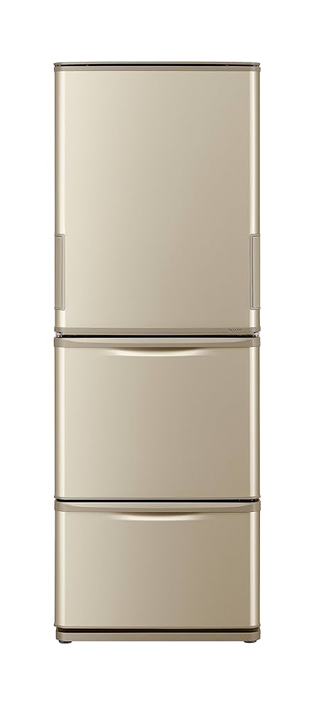 中古日本製SHARP シャープ冷凍冷蔵庫2016年製 350L 3ドア冷蔵両開き